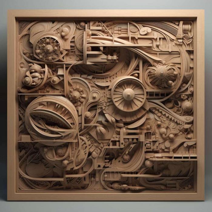 نموذج ثلاثي الأبعاد لآلة CNC 3D Art 